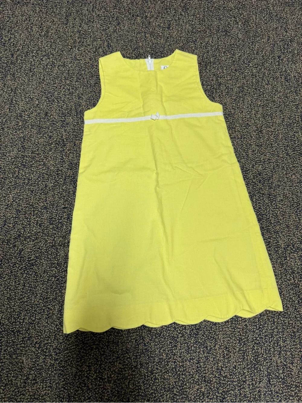 Lilly Pulitzer Girls Yellow Linen Sleeveless Dress - Size 6X